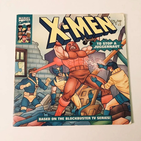 Other - Vtg 1993 Random House Marvel X Men To Stop A Juggernaut Comic Book
